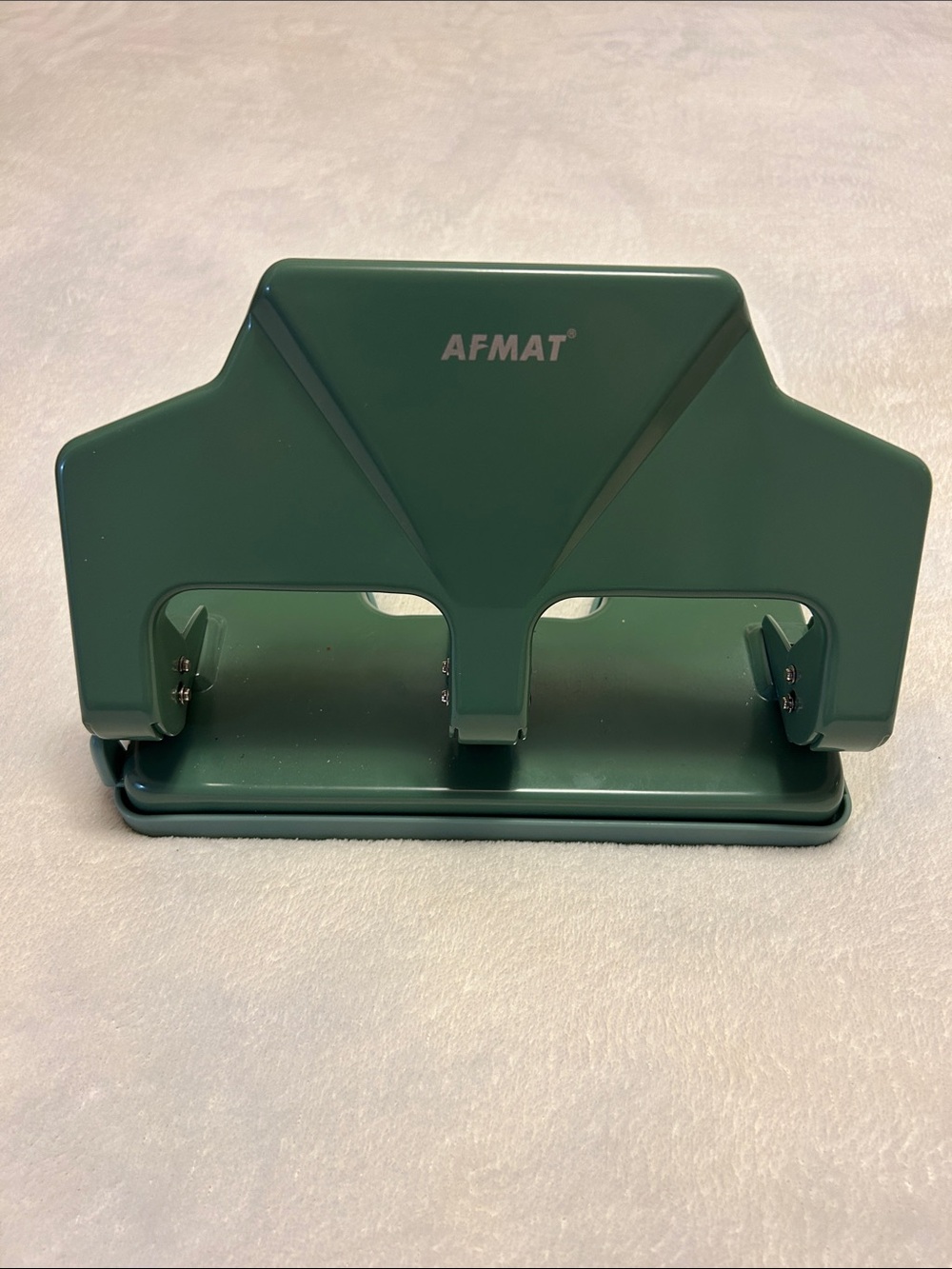 AFMAT Green Heavy Duty Three-Hole Punch